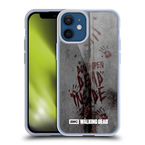 AMC The Walking Dead Typography Dead Inside Soft Gel Case for Apple iPhone 12 Mini