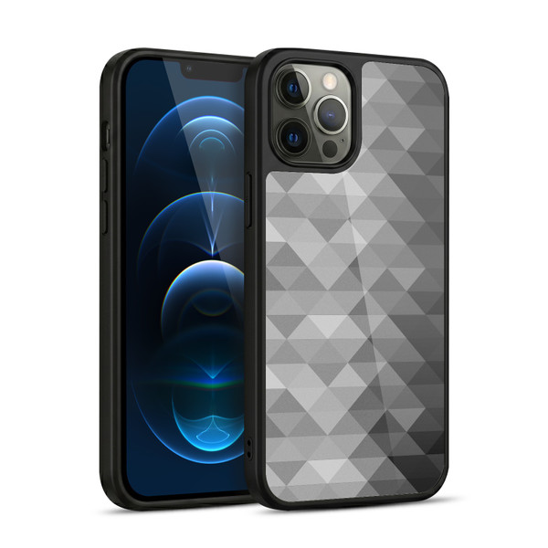 PLdesign Geometric Grayscale Triangle Gel Armour Case For Apple iPhone 12 Pro Max