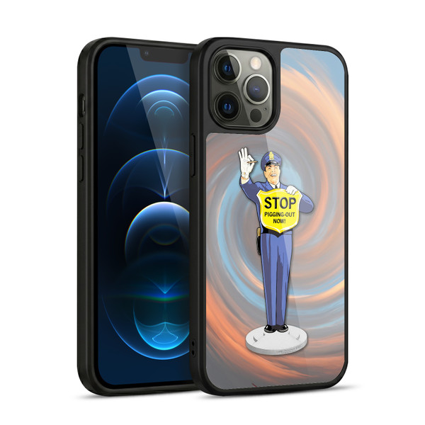 Larry Grossman Retro Collection Stop Pigging Out Gel Armour Case For Apple iPhone 12 Pro Max