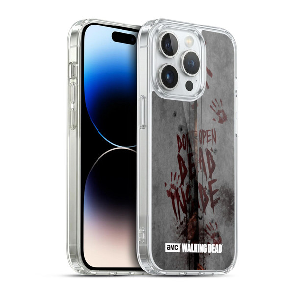 AMC The Walking Dead Typography Dead Inside Soft Gel Case for Apple iPhone 14 Pro & MagSafe