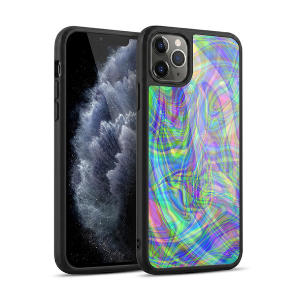 Suzan Lind Colours & Patterns Iridescent Abstract Gel Armour Case For Apple iPhone 11 Pro Max