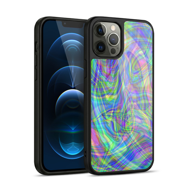 Suzan Lind Colours & Patterns Iridescent Abstract Gel Armour Case For Apple iPhone 12 Pro Max