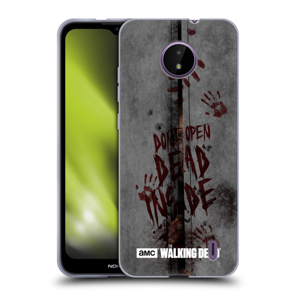AMC The Walking Dead Typography Dead Inside Soft Gel Case for Nokia C10 / C20