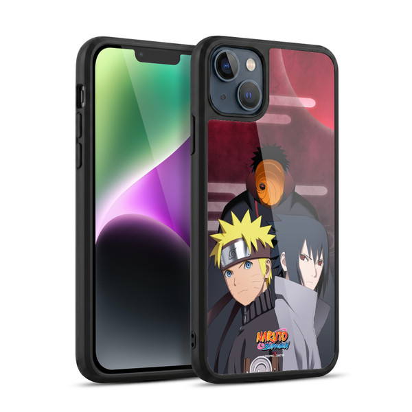 Naruto Shippuden Key Art Obito Naruto Sasuke Gel Armour Case For Apple iPhone 14 Plus