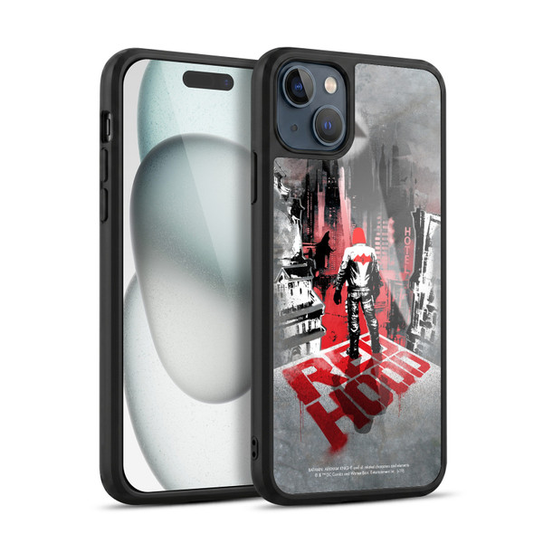 Batman Arkham Knight Graphics Red Hood Gel Armour Case For Apple iPhone 15 Plus
