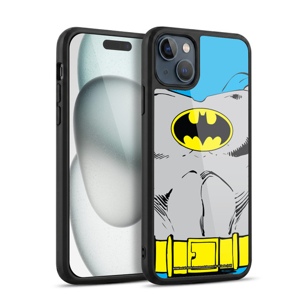 Batman DC Comics Logos Classic Costume Gel Armour Case For Apple iPhone 15 Plus