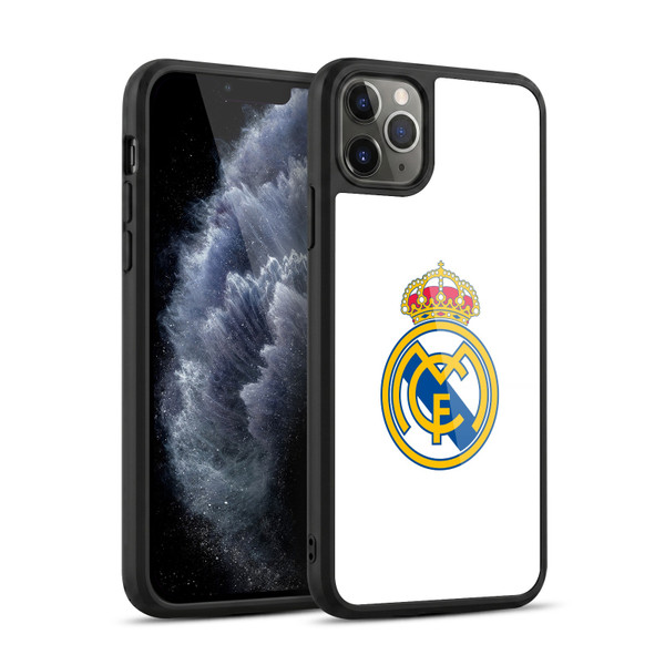 Real Madrid CF Origin Plain Logo White Gel Armour Case For Apple iPhone 11 Pro Max