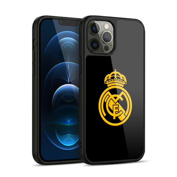 Real Madrid CF Origin Gold Logo Gel Armour Case For Apple iPhone 12 Pro Max