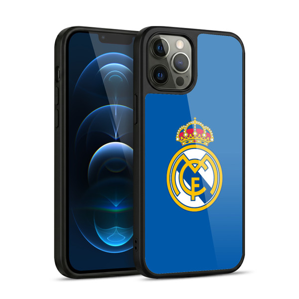 Real Madrid CF Origin Plain Logo Blue Gel Armour Case For Apple iPhone 12 Pro Max