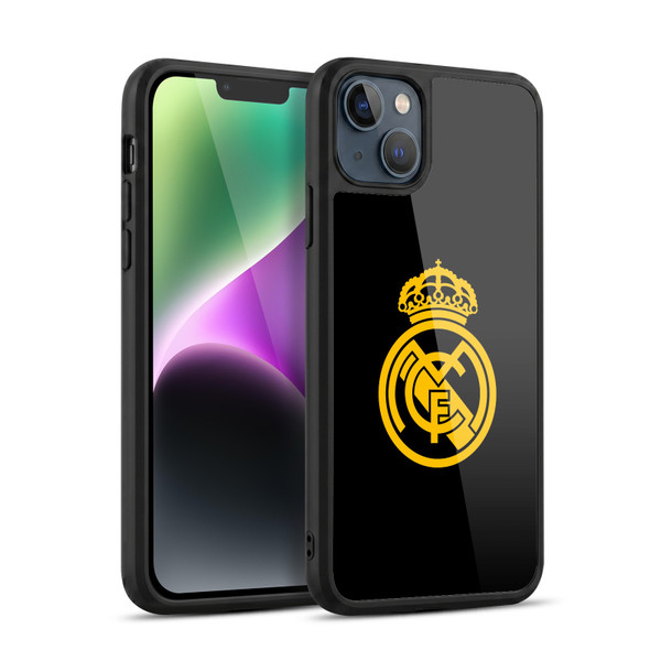 Real Madrid CF Origin Gold Logo Gel Armour Case For Apple iPhone 14 Plus