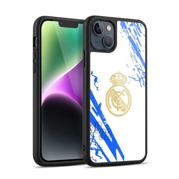 Real Madrid CF Urban White Blue Gel Armour Case For Apple iPhone 14 Plus