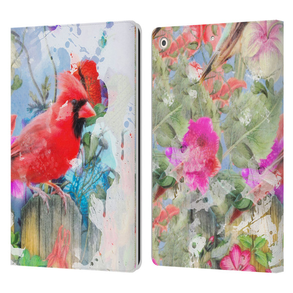 Aimee Stewart Assorted Designs Birds And Bloom Leather Book Wallet Case Cover For Apple iPad 10.2 2019/2020/2021