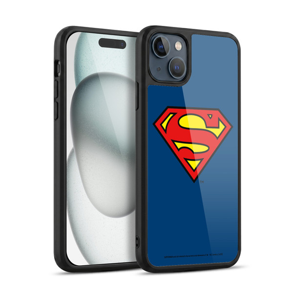 Superman DC Comics Logos Classic Gel Armour Case For Apple iPhone 15 Plus