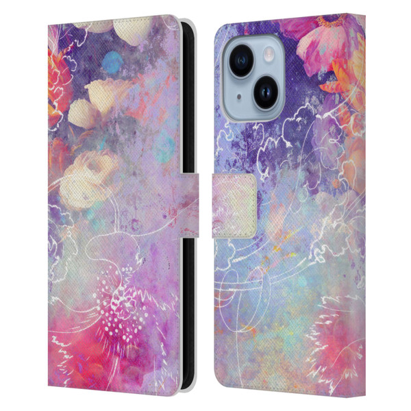 Aimee Stewart Assorted Designs Lily Leather Book Wallet Case Cover For Apple iPhone 14 Plus