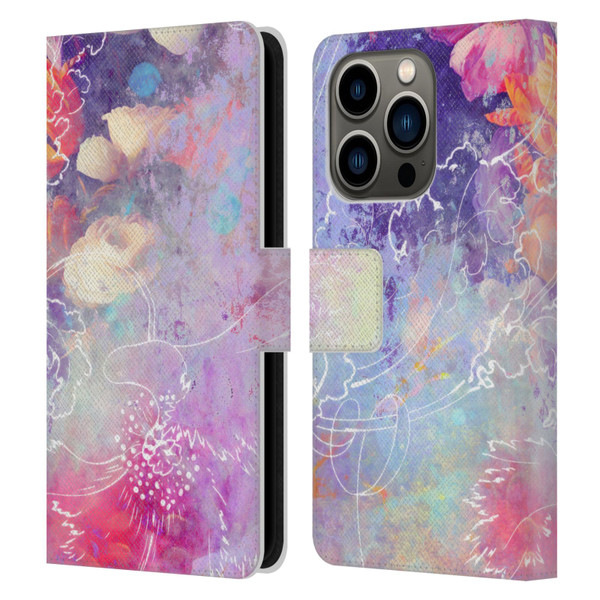 Aimee Stewart Assorted Designs Lily Leather Book Wallet Case Cover For Apple iPhone 14 Pro