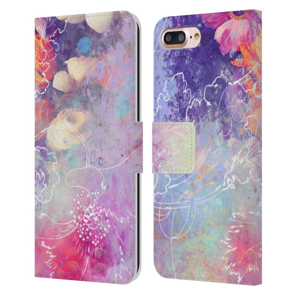 Aimee Stewart Assorted Designs Lily Leather Book Wallet Case Cover For Apple iPhone 7 Plus / iPhone 8 Plus