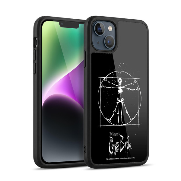Corpse Bride Key Art Vitruvian Skeleton Gel Armour Case For Apple iPhone 14 Plus