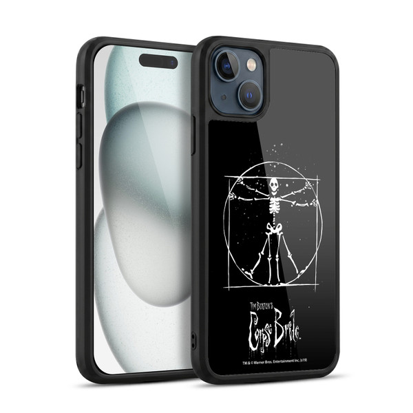 Corpse Bride Key Art Vitruvian Skeleton Gel Armour Case For Apple iPhone 15 Plus