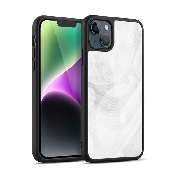 Alyn Spiller Marble White Gel Armour Case For Apple iPhone 14 Plus