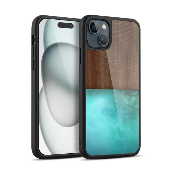 Alyn Spiller Wood & Resin Blocking Gel Armour Case For Apple iPhone 15 Plus