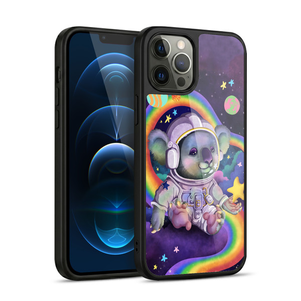Carla Morrow Rainbow Animals Koala In Space Gel Armour Case For Apple iPhone 12 Pro Max
