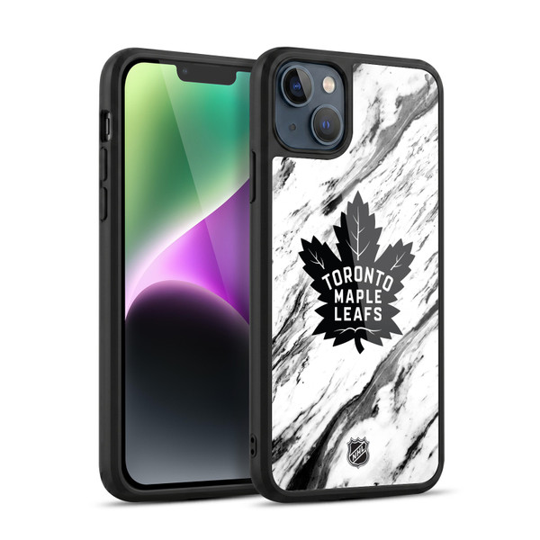 NHL Toronto Maple Leafs Marble Gel Armour Case For Apple iPhone 14 Plus