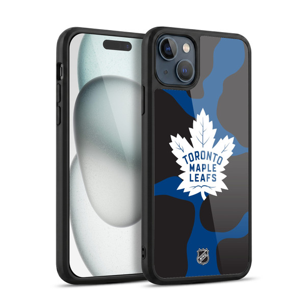 NHL Toronto Maple Leafs Cow Pattern Gel Armour Case For Apple iPhone 15 Plus