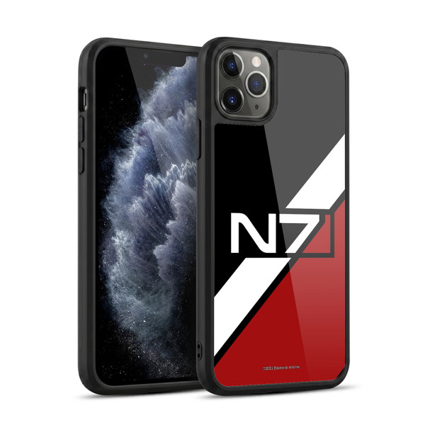EA Bioware Mass Effect Graphics N7 Logo Stripes Gel Armour Case For Apple iPhone 11 Pro Max