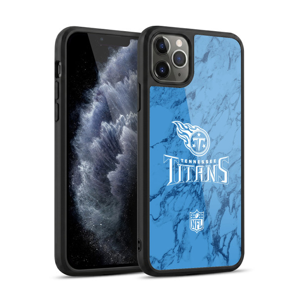 NFL Tennessee Titans Graphics Coloured Marble Gel Armour Case For Apple iPhone 11 Pro Max