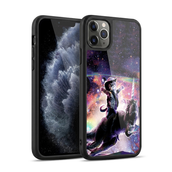 Random Galaxy Space Cat Dinosaur Unicorn Gel Armour Case For Apple iPhone 11 Pro Max