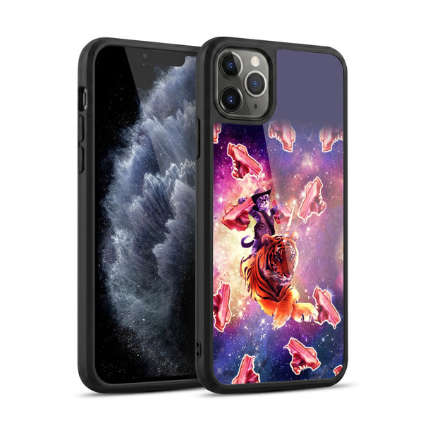 Random Galaxy Space Cat Tiger Unicorn With Bacons Gel Armour Case For Apple iPhone 11 Pro Max