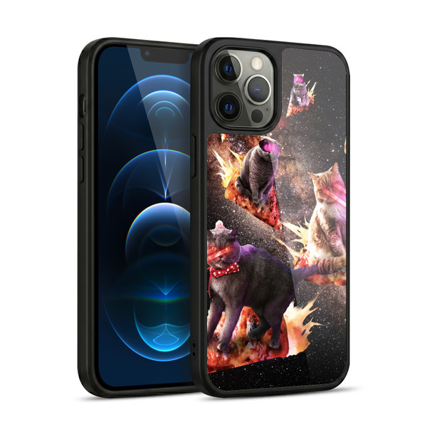 Random Galaxy Space Cat Fire Pizza Gel Armour Case For Apple iPhone 12 Pro Max