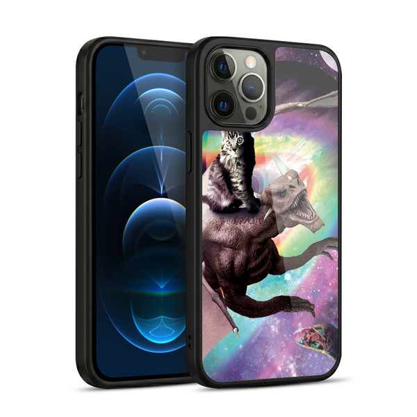 Random Galaxy Space Cat Galaxy Dragon Gel Armour Case For Apple iPhone 12 Pro Max