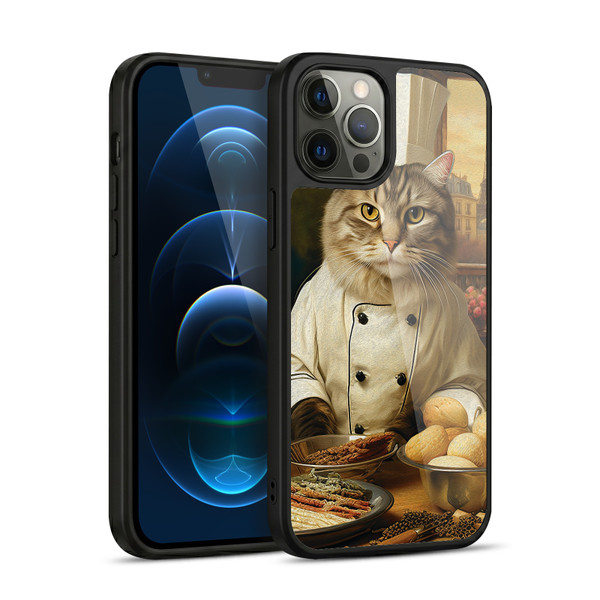Michael David Ward Humor & Botanicals Cat Chef Gel Armour Case For Apple iPhone 12 Pro Max