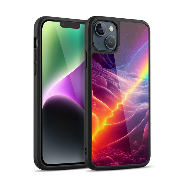 Wumples Cosmic Universe A Chasm On A Distant Moon Gel Armour Case For Apple iPhone 14 Plus