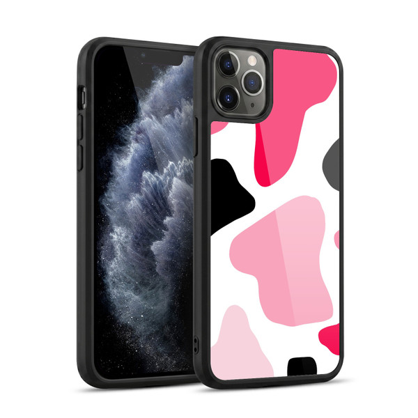 Grace Illustration Cow Prints Pink Gel Armour Case For Apple iPhone 11 Pro Max