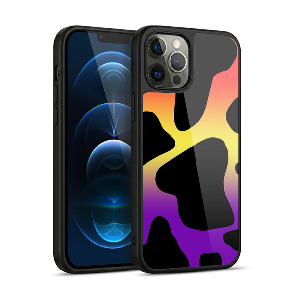 Grace Illustration Cow Prints Sunset Gel Armour Case For Apple iPhone 12 Pro Max