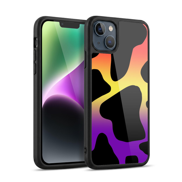 Grace Illustration Cow Prints Sunset Gel Armour Case For Apple iPhone 14 Plus