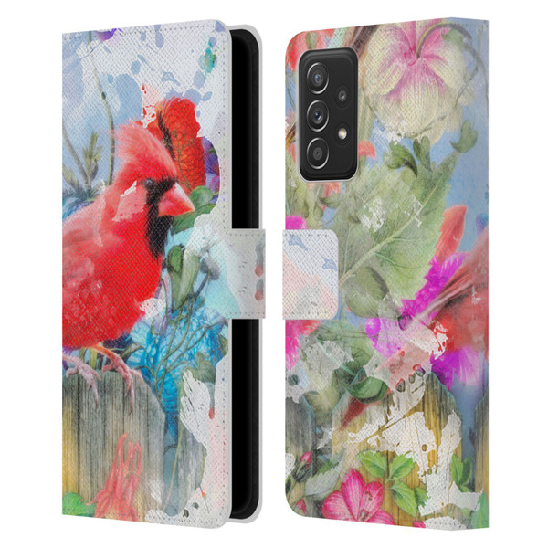 Aimee Stewart Assorted Designs Birds And Bloom Leather Book Wallet Case Cover For Samsung Galaxy A53 5G (2022)