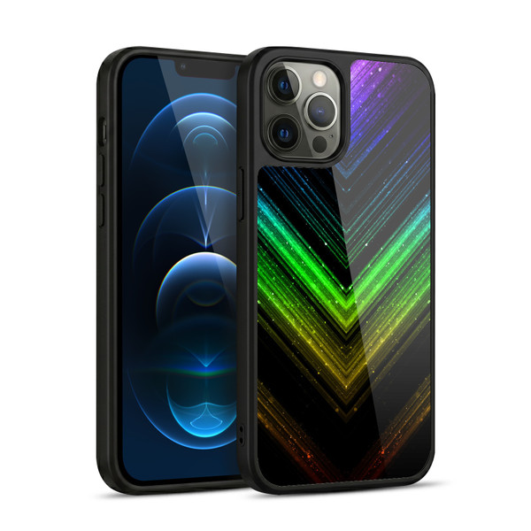 PLdesign Sparkly Metallic Rainbow Gel Armour Case For Apple iPhone 12 Pro Max