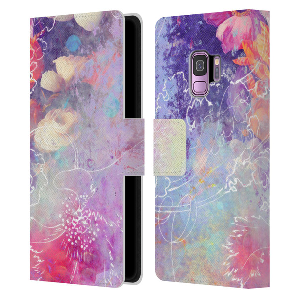 Aimee Stewart Assorted Designs Lily Leather Book Wallet Case Cover For Samsung Galaxy S9