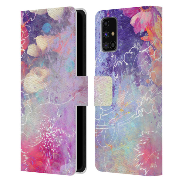 Aimee Stewart Assorted Designs Lily Leather Book Wallet Case Cover For Samsung Galaxy M31s (2020)