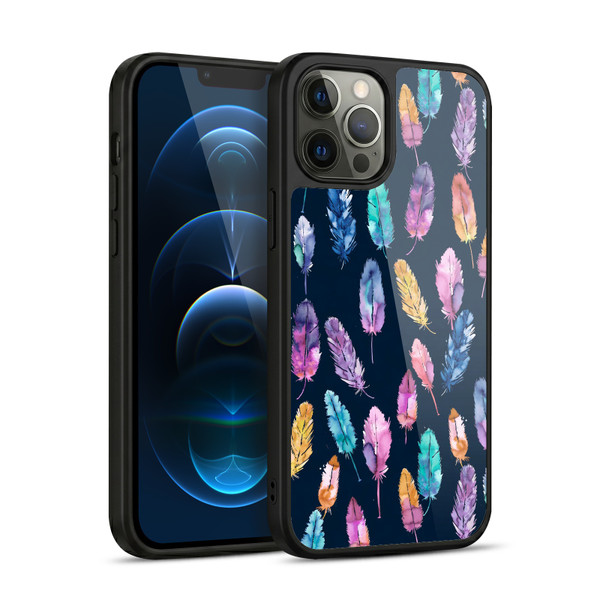 Ninola Patterns 4 Boho Feathers Gel Armour Case For Apple iPhone 12 Pro Max