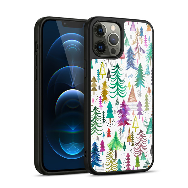 Ninola Patterns 4 Colourful Pines Gel Armour Case For Apple iPhone 12 Pro Max