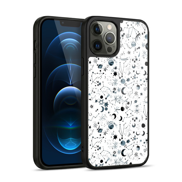 Ninola Patterns 4 Astrology Space White Gel Armour Case For Apple iPhone 12 Pro Max