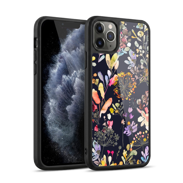 Ninola Wild Grasses Black Gel Armour Case For Apple iPhone 11 Pro Max