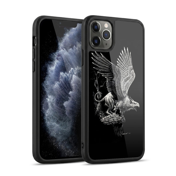 Stanley Morrison Black And White Griffon Gel Armour Case For Apple iPhone 11 Pro Max