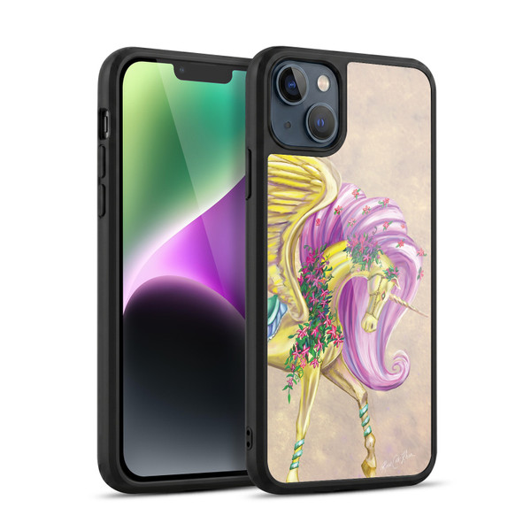 Rose Khan Unicorns Yellow Pegasus Gel Armour Case For Apple iPhone 14 Plus