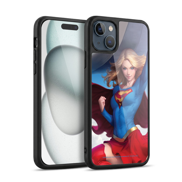 Superman DC Comics Supergirl Comic Art #12 Variant Gel Armour Case For Apple iPhone 15 Plus