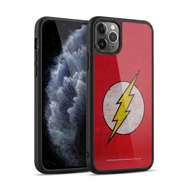 The Flash DC Comics Logo Distressed Look Gel Armour Case For Apple iPhone 11 Pro Max